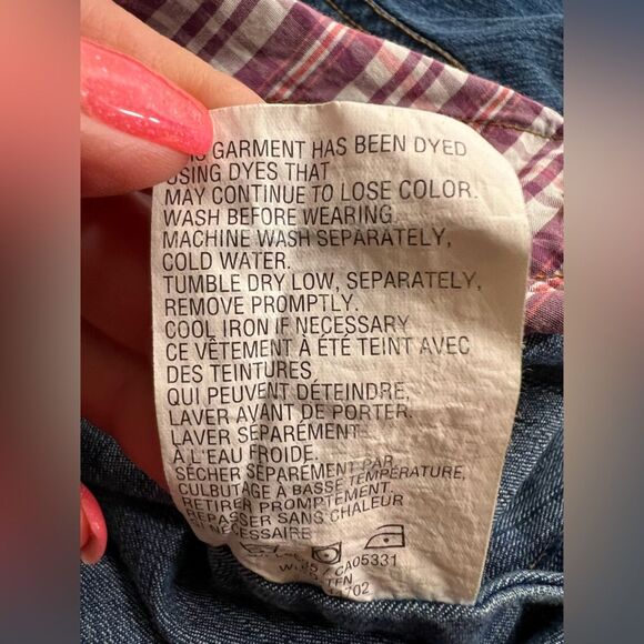 Woolrich Classic Blue Denim Jacket 🔥 excellent condition 🔥 stretch 🔥 XL - Picture 8 of 10